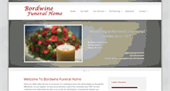 Desktop Screenshot of bordwinefuneralhome.com