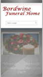 Mobile Screenshot of bordwinefuneralhome.com