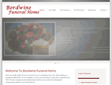 Tablet Screenshot of bordwinefuneralhome.com